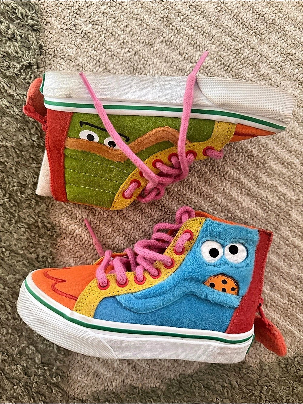 Vans x Sesame Street Sk8-Hi Zip Toddler Sneakers